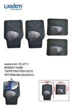 X Tapetes Para Auto Universales De Caucho 4 PZ Negros Lavables Antideslizantes