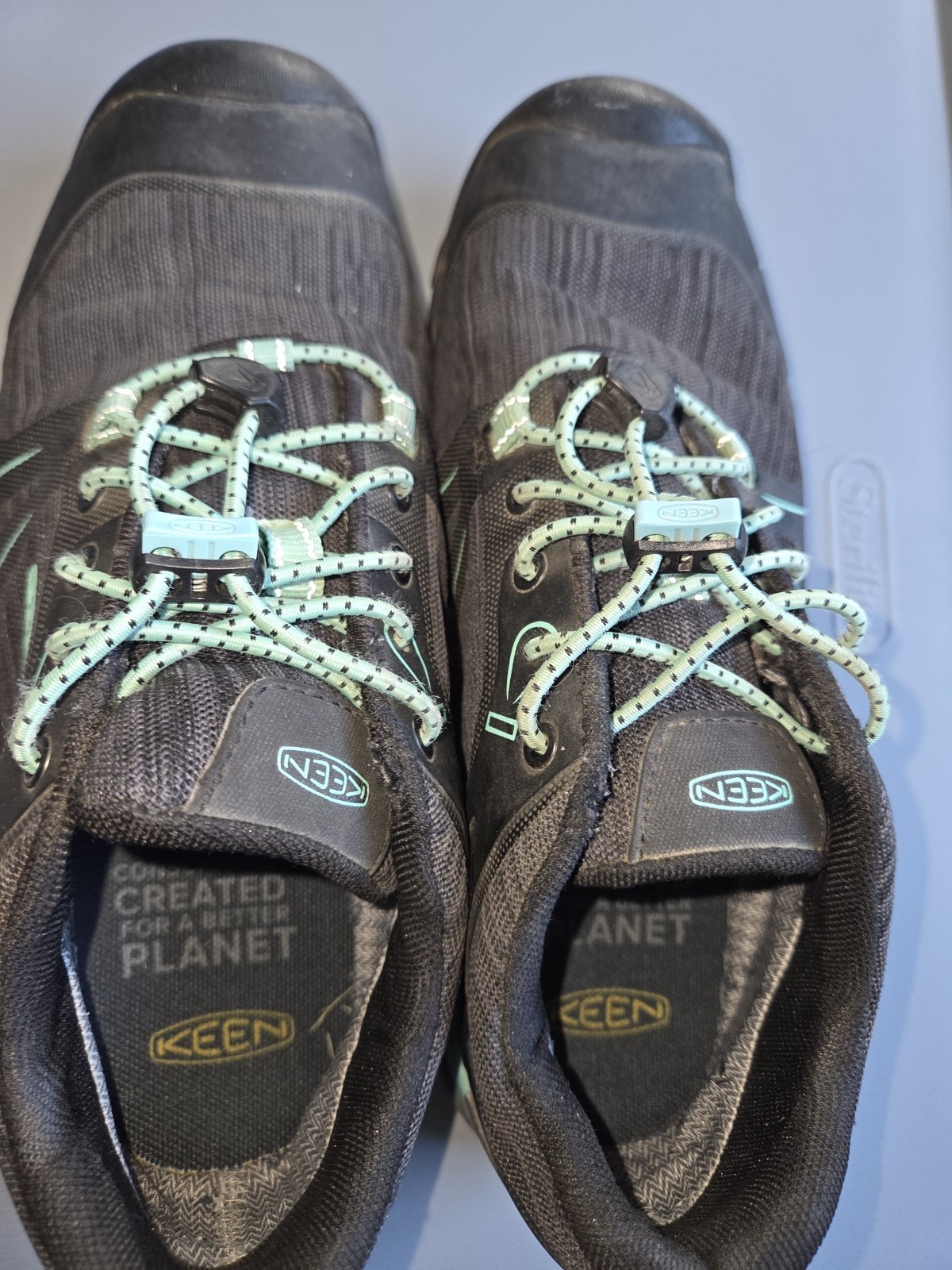 Scarpe da trekking Keen Saltzman nere teal sneakers basse donna 5