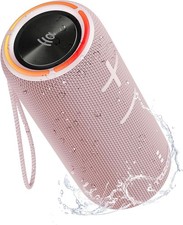 Bluetooth Speaker,30W Portable Wireless Speaker with TWS,IPX7 Pink