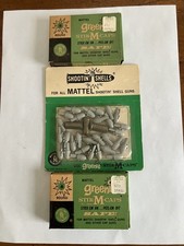 Mattel Shootin Shell Bullet pack 3 casings approx 30 tips 2 empty greenie caps
