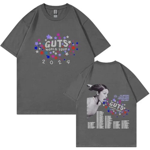 Olivia Rodrigo Graphic T-Shirt 2025 Cotton Tee Unisex Short Sleeve Tour Shirt - Picture 12 of 38