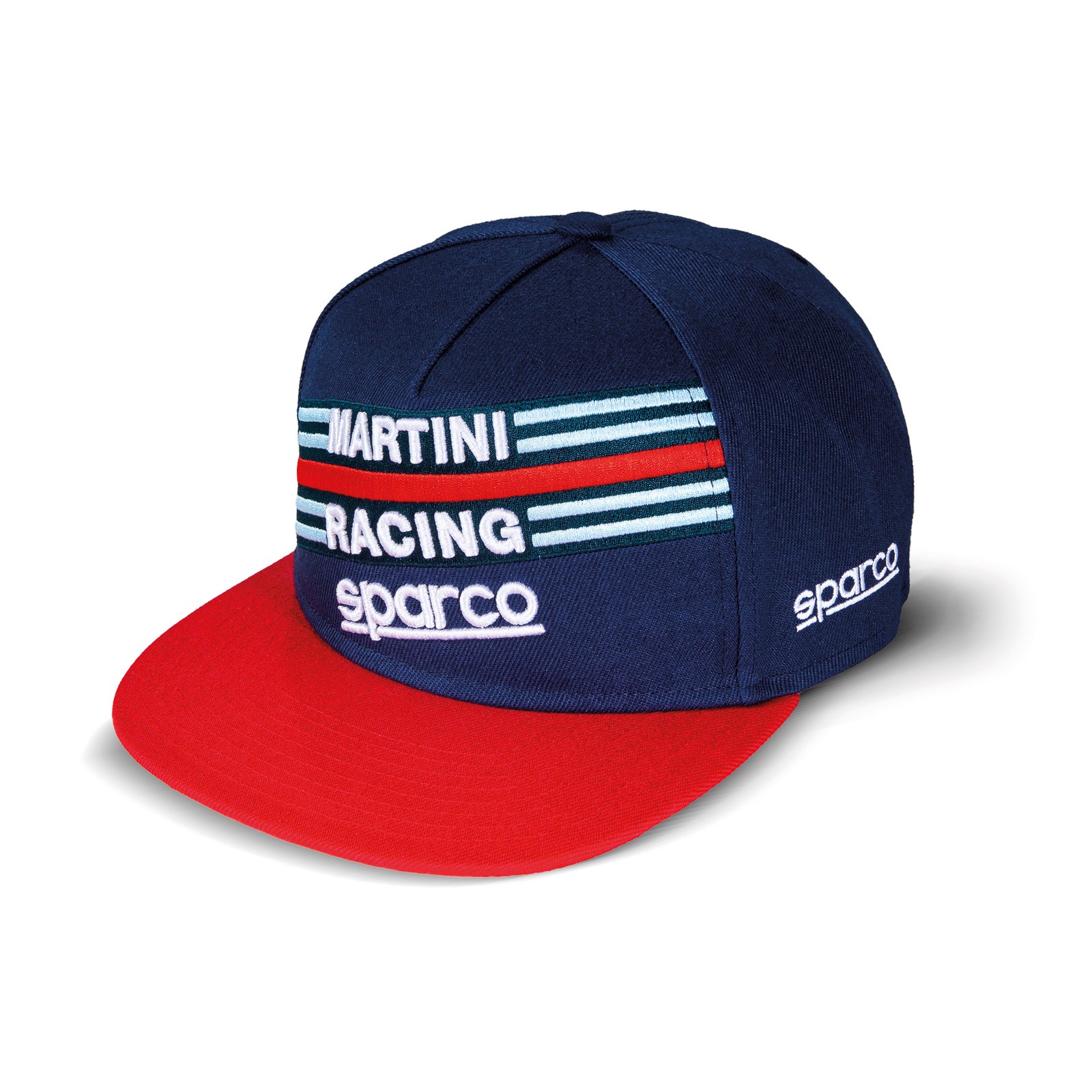 Sparco Motorsport Leisurewear Martini Racing Flat Peak Cap
