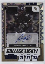 2021 Panini Contenders Draft Picks College Ticket 26/39 Aaron Robinson Auto 0b11