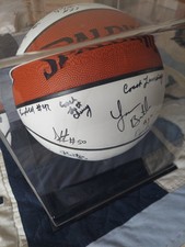 RARE 2006 George Mason FINAL FOUR Team Signed Ball JSA CERT & Framed Montage 🔥 