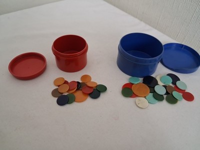 Blaues Bakelit Tschad Valley Tiddlywinks Spiel & andere