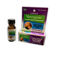 Verruguin Liquid Wart Remover 0.5 fl oz Easy Brush Applicator Salicylic Acid