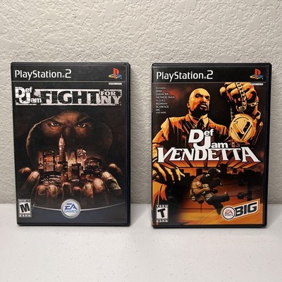 2 Games-Def Jam Fight for NY and Def Jam Vendetta Both for PS2 and CIB 2003/2004