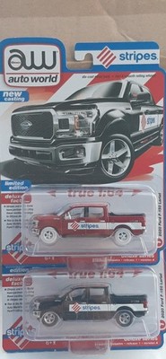 Both  Auto World HTF Stripes & CHASE 2020 Ford F-150 Lariat Deluxe Series 2024