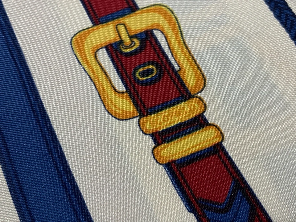 SCOFIELD all Silk W / Logo Print Vintage Men’s Ascot. Ec - Image 3 of 3