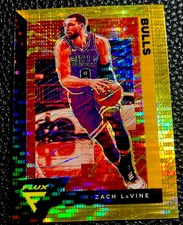 2020-21 Panini Flux Basketball Gold Prizm #27 Zach LaVine - Bulls