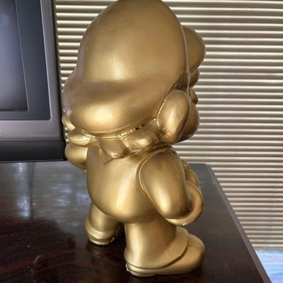 Nintendo Super Mario Gold Golden Mario Statue Not for Sale Retro