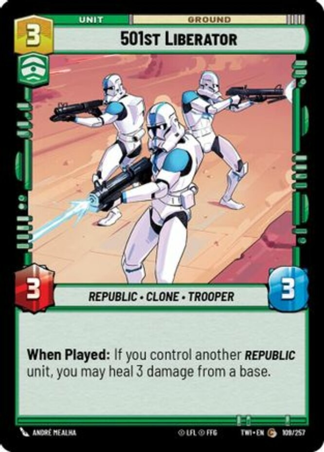 1X-501st Liberator - Foil-SWU03-Twilight of the Republic-Star Wars Unlimited