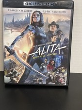 Alita: Battle Angel (Blu-ray, Blu-ray 3D, 4K Ultra HD, 2019) No Digital Code.