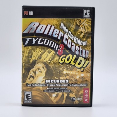 RollerCoaster Tycoon 3: Gold (PC, 2005) Complete With Manual 