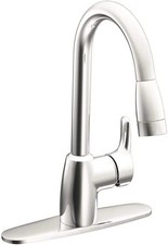 CLEVELAND CA42519 Kitchen Faucet 1 Handle 8" Chrome Ceramic Pull-Down Sprayer