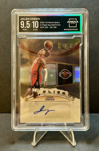 Jalen Green [Gold] #IFS-JGR 2022 Panini Select In Flight Signatures card