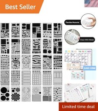 4x7 Inch Journal Stencils Set - 30 Unique Templates for Personalized Scrapbooks