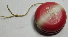 Vintage Duncan Tournament Yo-Yo Red White Stripe
