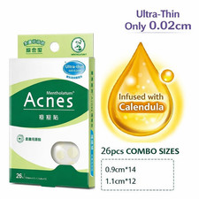  MENTHOLATUM ACNES Medicated Acne Dressing Pimple Stickers with CALENDULA Combo