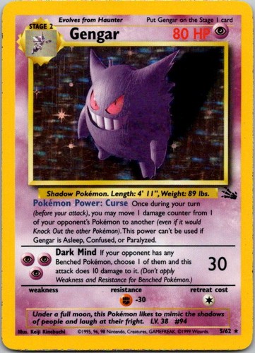 Gengar 11/110 Holo Rare Legendary Collection Pokemon Lightly Played