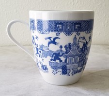 Calamityware 12 oz Things Could Be Worse Blue Willow Chinoiserie Monster Mug