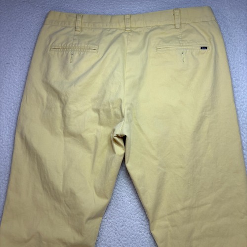 Polo Ralph Lauren Slim Fit Pants 35x30 Yellow Cotton Men's Casual - Picture 9 of 10