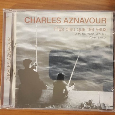 CHARLES AZNAVOUR plus bleu que tes yeux EX/EX (CD Album, Pop, The Intense)