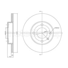 METELLI 2x Bremsscheibe vorne Ø239 mm für VW Golf III 1H1 1.8 1.6 19E 1G1 1.3