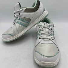 KR Strikeforce Women Bowling Shoes Sz 7 Sienna L-048 FlexSlide White/Teal