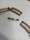 Big Vintage Chunky Mid Century Modern Silver Tone Long Bar Link Chain Necklace — photo 10