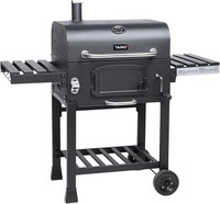 BBQ Smoker Grillwagen Holzkohle Grill Kamin RäUcherofen ZubehöR Garten
