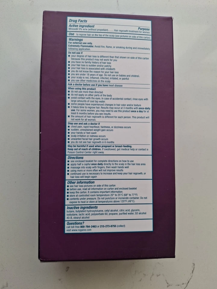 Rogaine para mujer. Suministro para cuatro meses. Foto 2 de 2