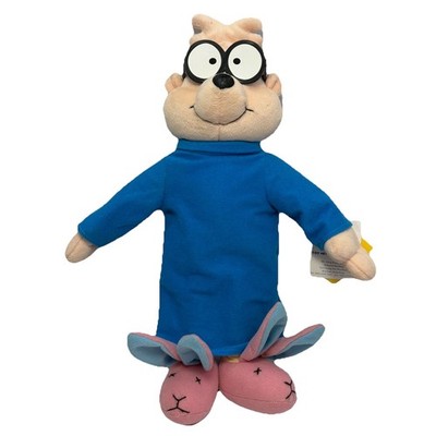 Vtg. Simon Seville Plushie 16  Alvin and the Chipmunks W/Pink Bunny Slippers ￼