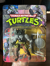 Playmates 1988 TMNT Rocksteady Action Figure , in box, unopened, Unpunched