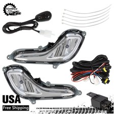 Passengerdriver Fog Lights Lamp For Hyundai Accent Sedanhatchback 2012-2016