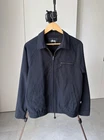 Men's STUSSY Bryan Striped Harrington Jacket Navy Size S