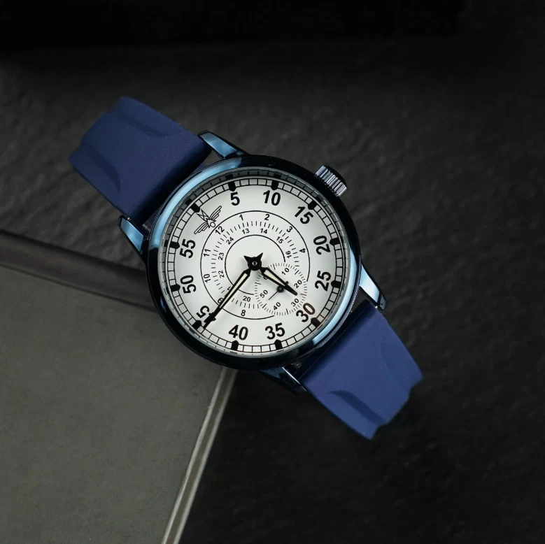 复古 Pobeda 手表 机械航空手腕 俄罗斯 苏联 Zim 罕见 男式 飞行员 — 第 4/4 张图片