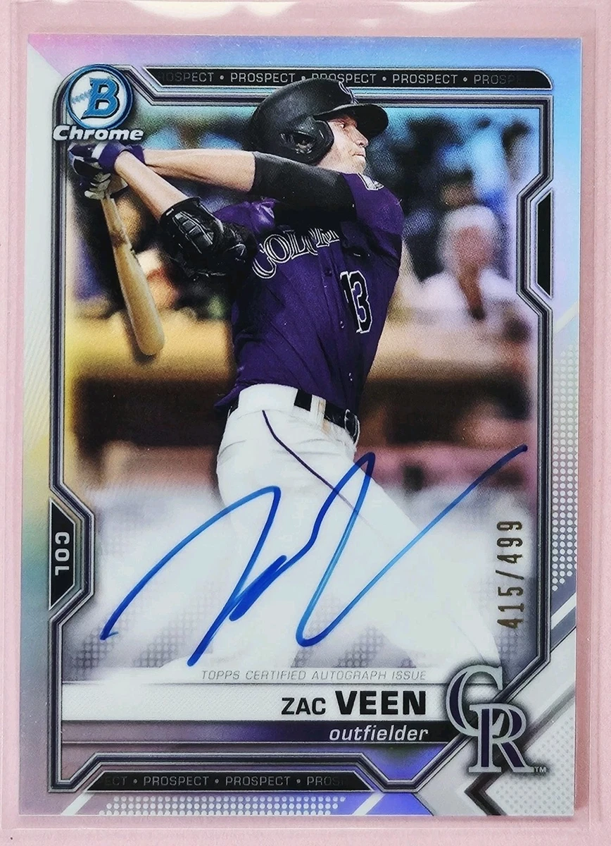2021 Bowman - Zac Veen #CPA-ZV for sale | eBay