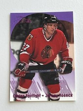 1994-95 Flair Center Spotlight #10 Jeremy Roenick NHL Chicago Blackhawks
