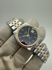 Tudor Prince Date Black Dial 34mm Two Tone Gold Steel Watch 74033 2024 SERVICE