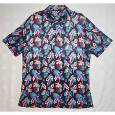 Men's Large Golf Shirt Dry Fit Performance Polo Super Soft 4 Way Stretch Anti-UV