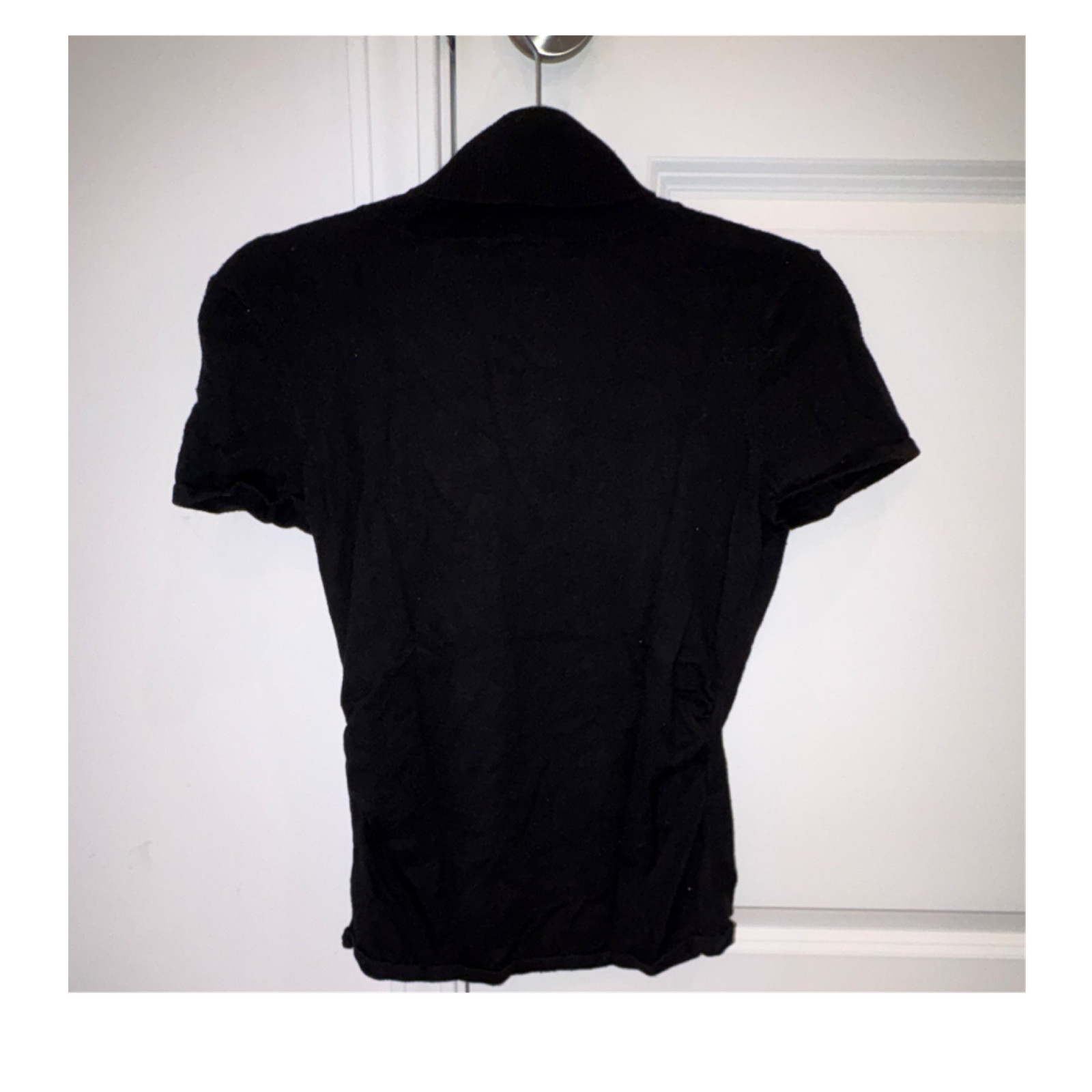 Ann Taylor Women's Black Knit Turtleneck Short Sleeve Pullover Top Size S