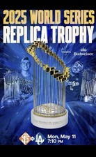 Los Angeles Dodgers 2025 World Series Replica Trophy SGA 5/11/2026 