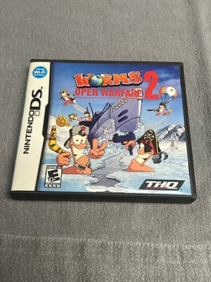 Worms Open Warfare 2 Nintendo DS Case & Manual Only NO GAME Authentic OEM