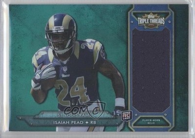 2012 Topps Triple Threads Rookie Jumbo Relic Emerald 6/50 Isaiah Pead RC 1b8