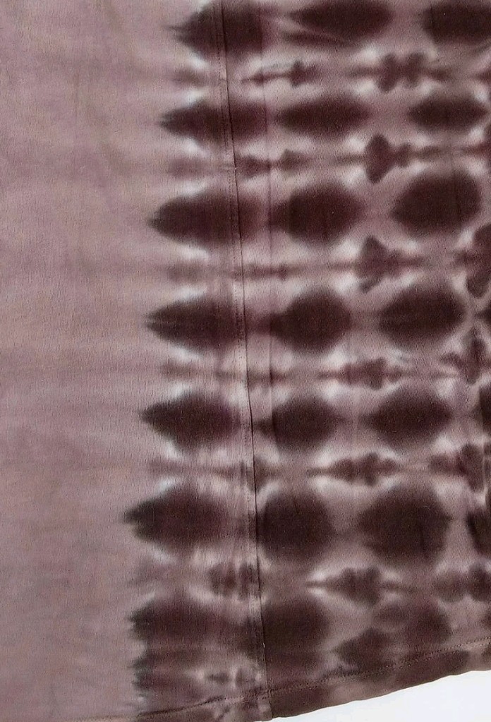 Small RAQUEL ALLEGRA Tie-Dye RHEA Brown COTTON-Knit Long Kaftan T-shirt Dress