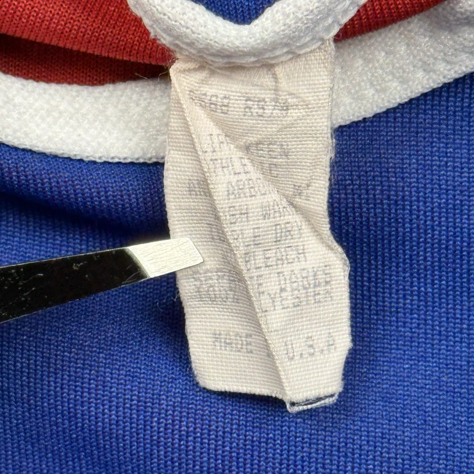 Babero de lucha azul extra grande vintage Cliff Keen Singlet para hombre hecho en EE. UU. Foto 3 de 4