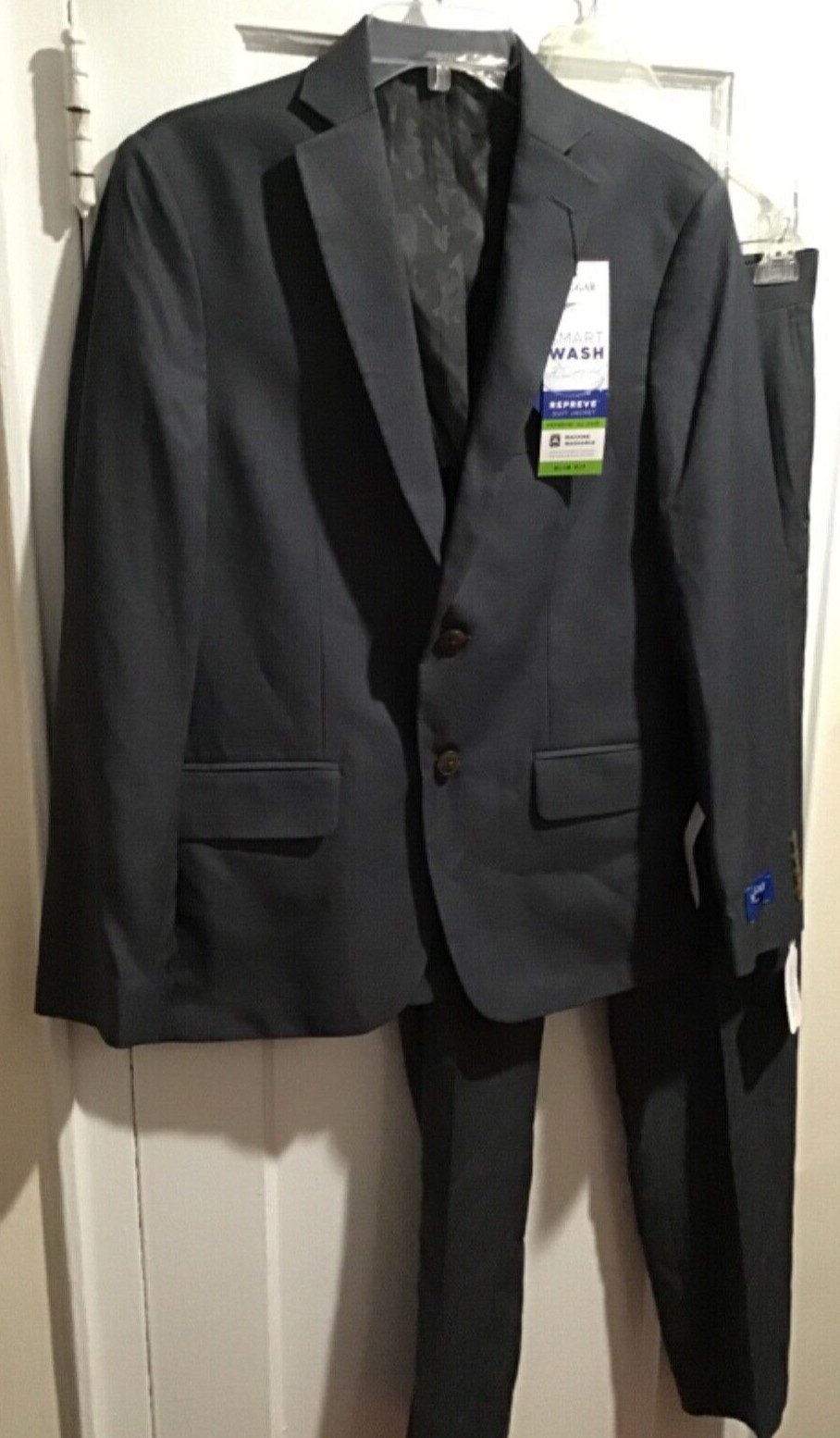 Haggar Smart Wash Performance Suit Jackets Repreve 40 Short & Pants 32 x 32 NWT