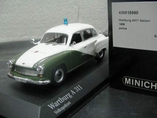 Wartburg A311 Saloon 1958 Volks Polizei DDR Minichamps [430 015990] - Picture 1 of 9