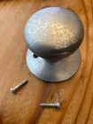 Pre-worn Rustic Satin Nickel Dummy Knob--Schlage Plymouth Design